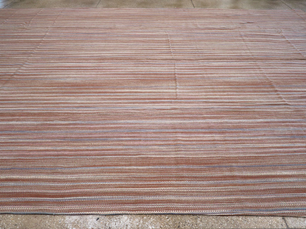 Modern Turkish Flatweave Large Carpet, No.31433 - Gsblank
