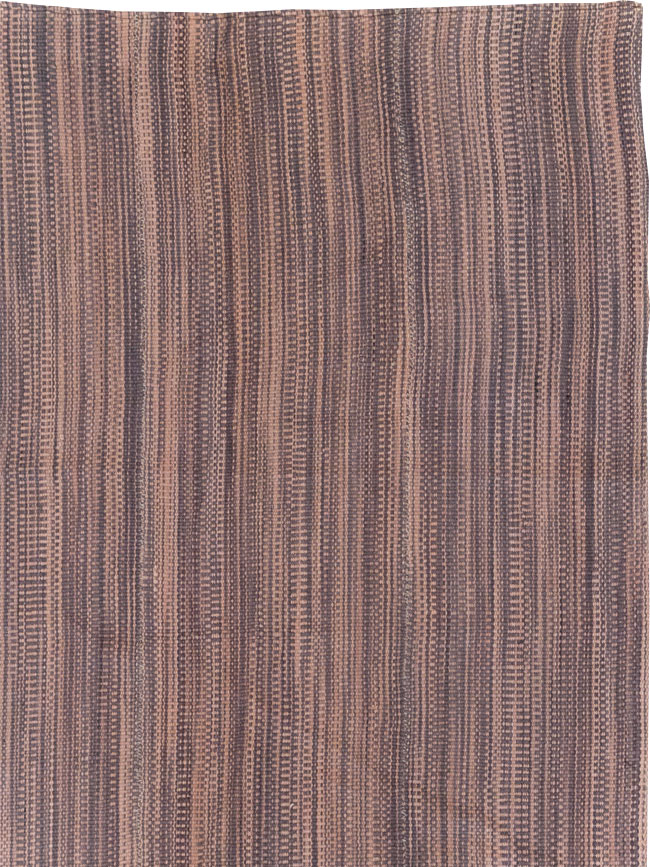 Modern Turkish Flatweave Room Size Carpet, No.31434 - Gsblank