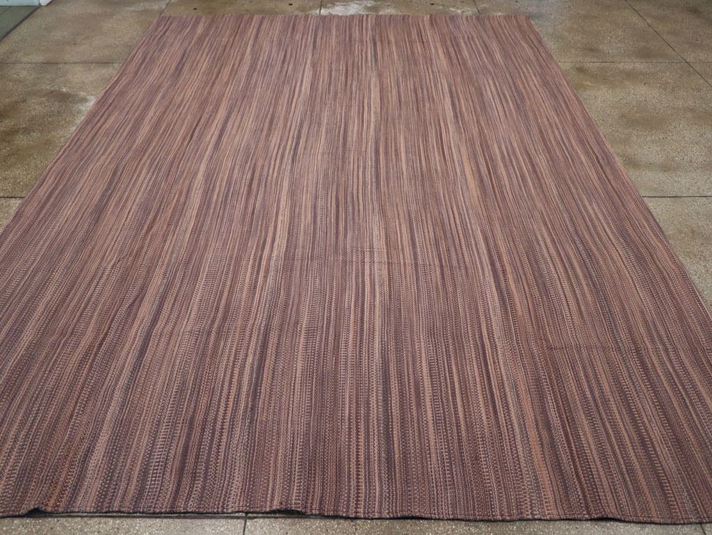 Modern Turkish Flatweave Room Size Carpet, No.31434 - Gsblank