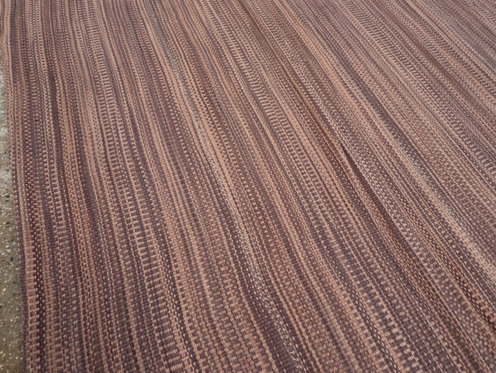 Modern Turkish Flatweave Room Size Carpet, No.31434 - Gsblank