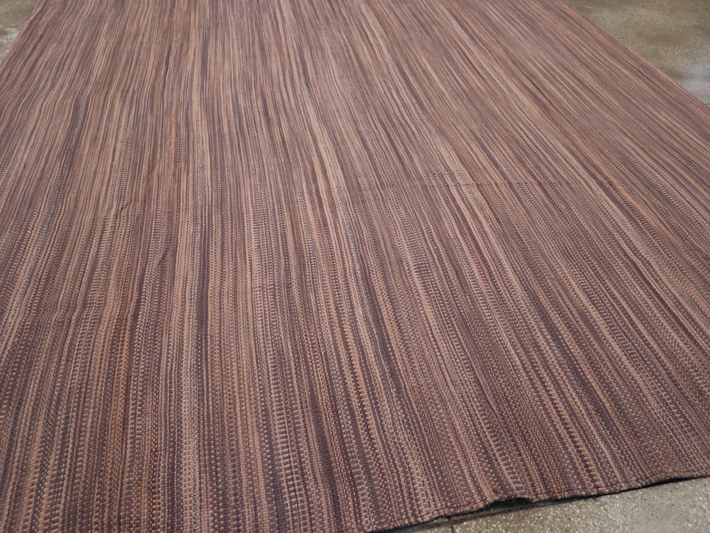 Modern Turkish Flatweave Room Size Carpet, No.31434 - Gsblank