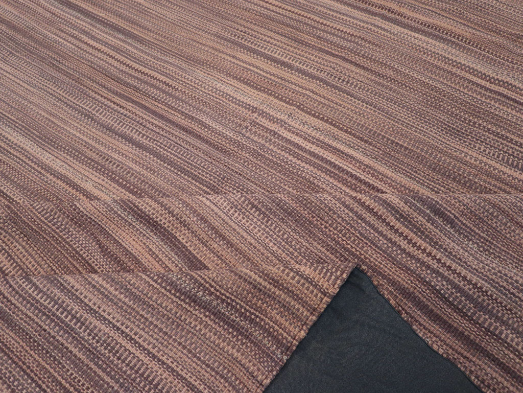 Modern Turkish Flatweave Room Size Carpet, No.31434 - Gsblank