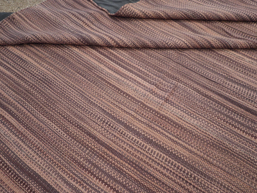 Modern Turkish Flatweave Room Size Carpet, No.31434 - Gsblank