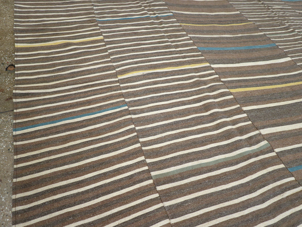 Modern Turkish Flatweave Large Room Size Carpet, No.31435 - Gsblank