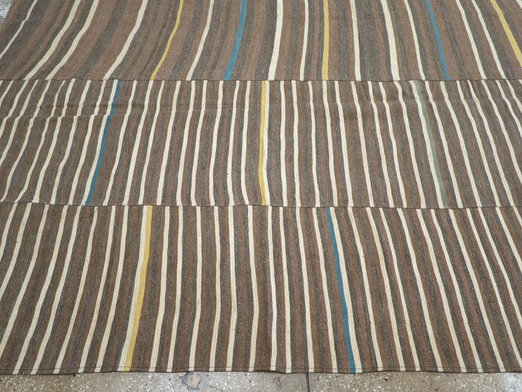 Modern Turkish Flatweave Large Room Size Carpet, No.31435 - Gsblank