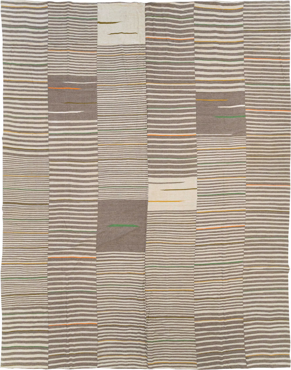 Modern Turkish Flatweave Large Room Size Carpet, No.31436 - Gsblank