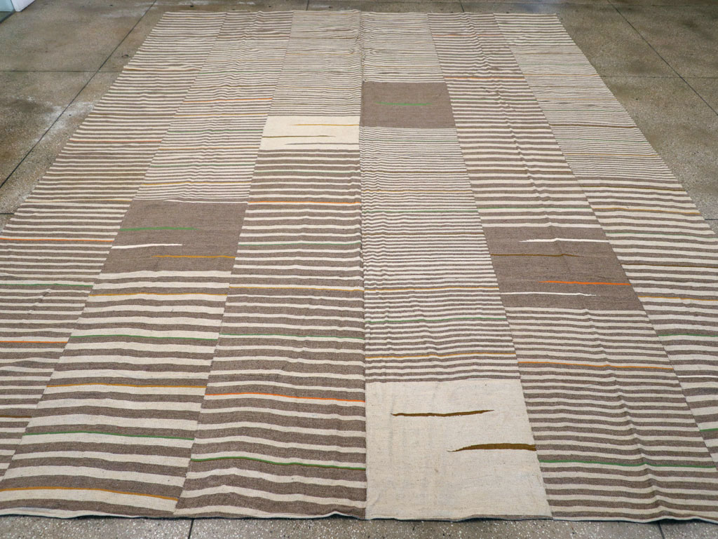 Modern Turkish Flatweave Large Room Size Carpet, No.31436 - Gsblank