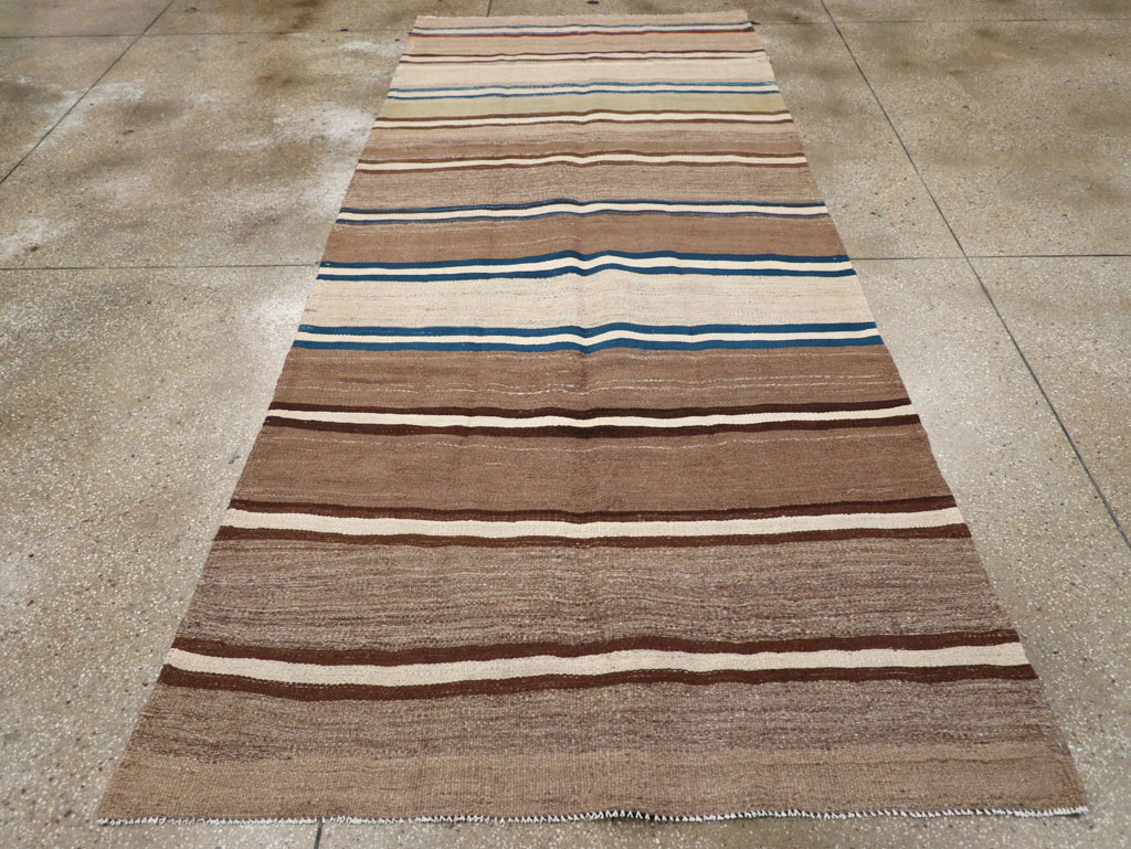 Vintage Persian Kilim Gallery Rug, No.31437 - Gsblank