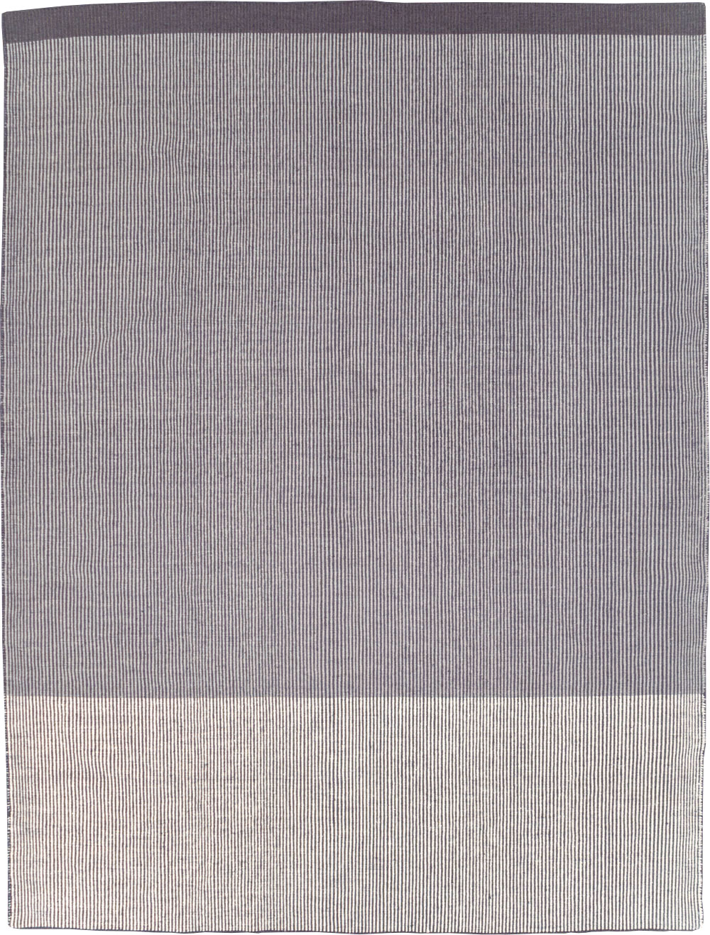 Contemporary Turkish Flatweave Room Size Carpet, No.31447 - Gsblank
