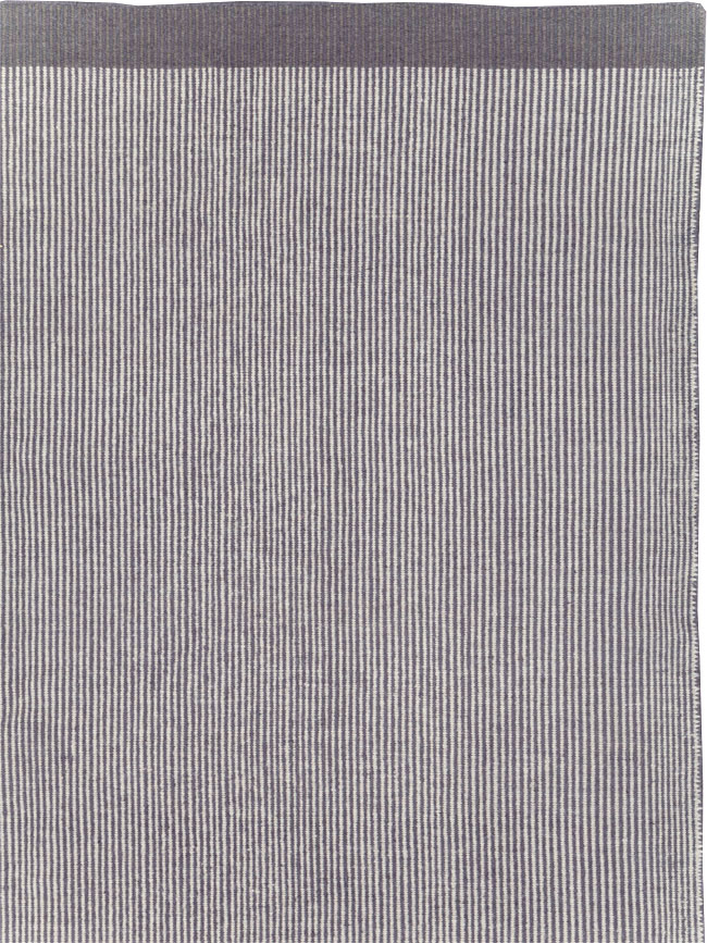 Contemporary Turkish Flatweave Room Size Carpet, No.31447 - Gsblank