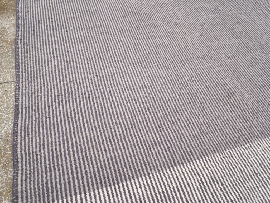 Contemporary Turkish Flatweave Room Size Carpet, No.31447 - Gsblank