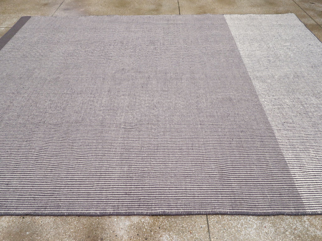 Contemporary Turkish Flatweave Room Size Carpet, No.31447 - Gsblank