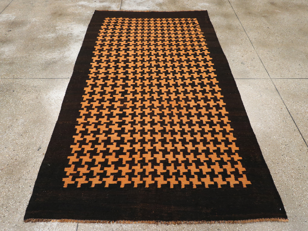 Vintage Moroccan Flatweave Gallery Rug, No.31448 - Gsblank