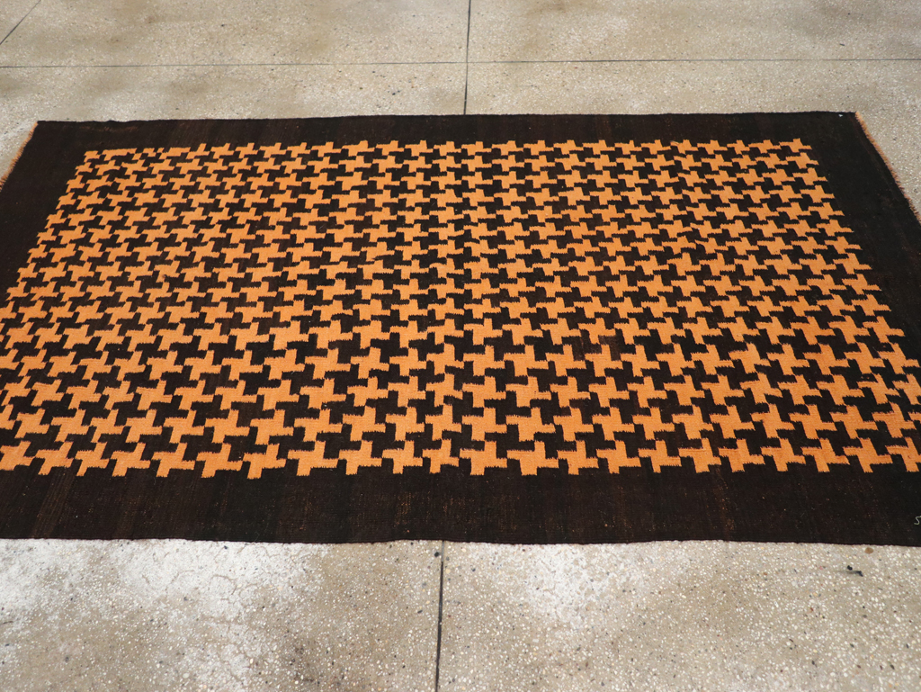 Vintage Moroccan Flatweave Gallery Rug, No.31448 - Gsblank
