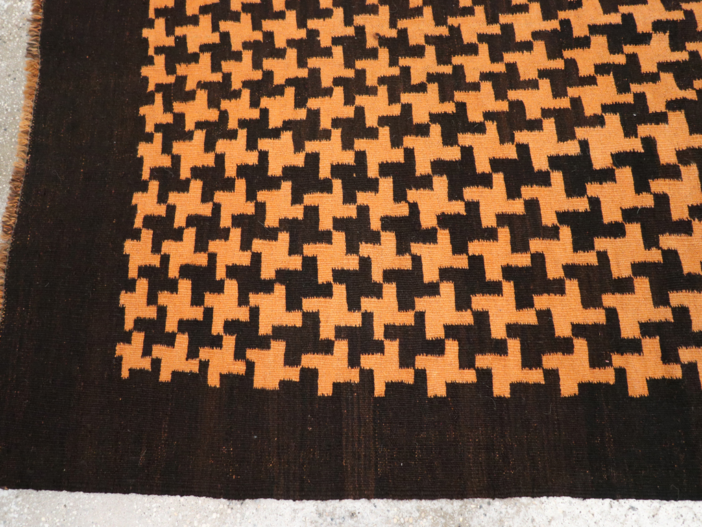 Vintage Moroccan Flatweave Gallery Rug, No.31448 - Gsblank