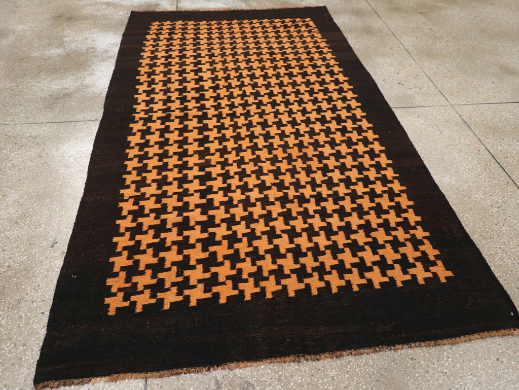 Vintage Moroccan Flatweave Gallery Rug, No.31448 - Gsblank