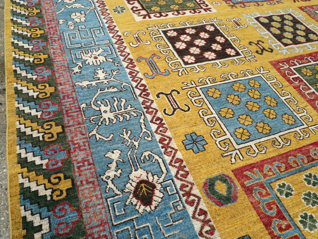 Modern East Turkestan Khotan Room Size Carpet, No.31455 - Gsblank