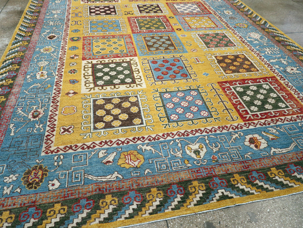 Modern East Turkestan Khotan Room Size Carpet, No.31455 - Gsblank