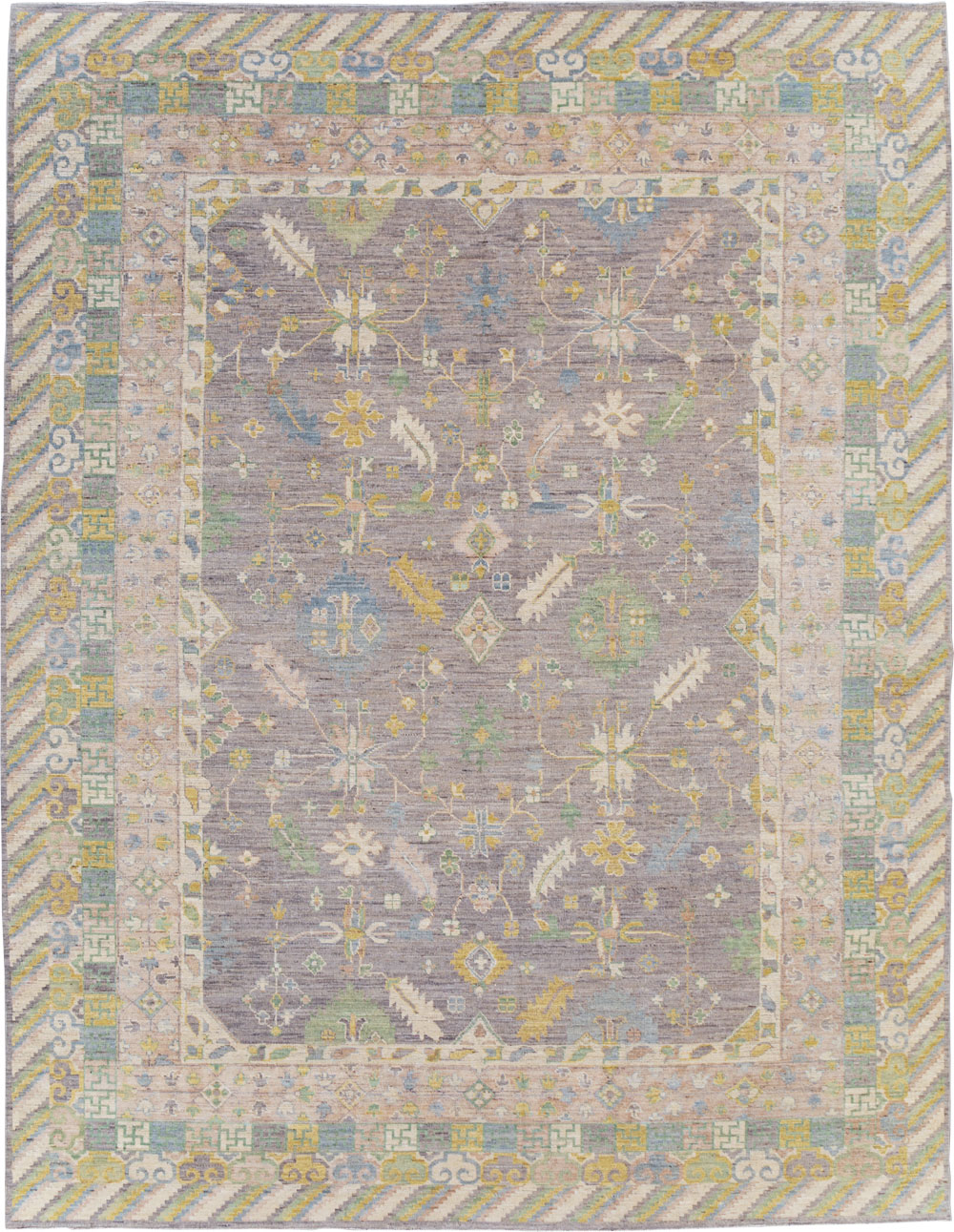 Modern East Turkestan Khotan Room Size Carpet, No.31460 - Gsblank
