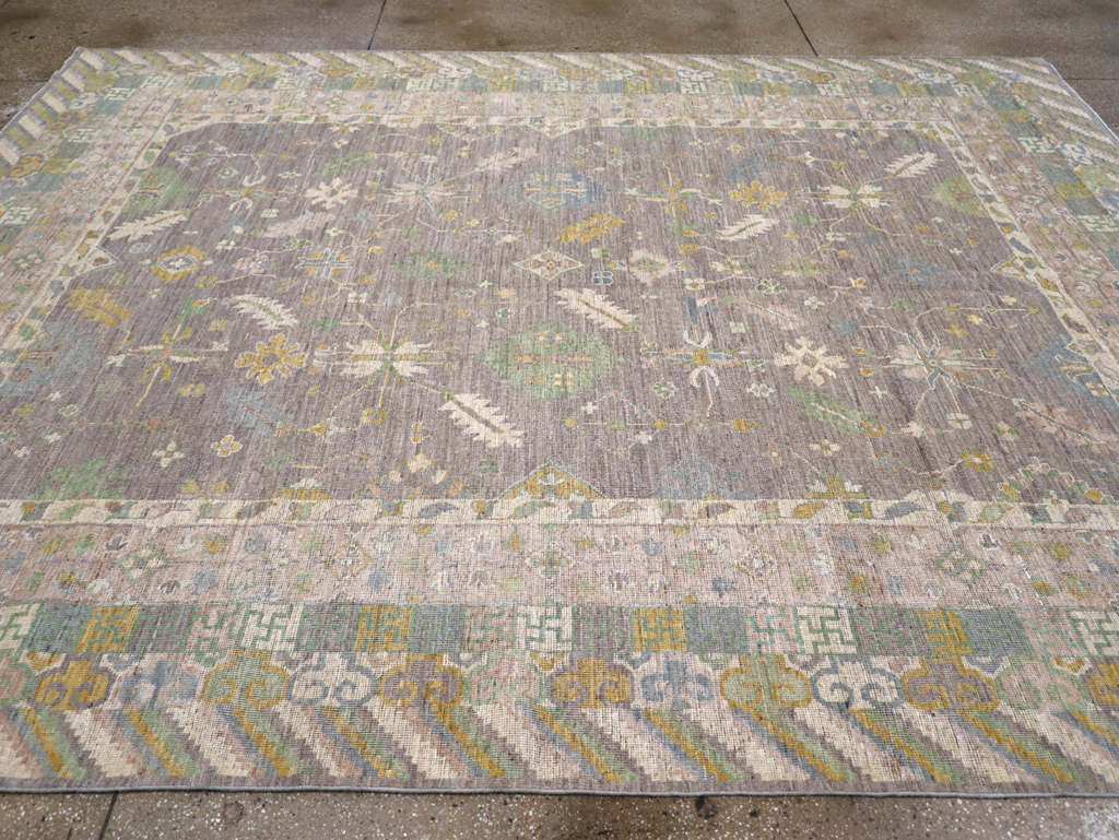 Modern East Turkestan Khotan Room Size Carpet, No.31460 - Gsblank