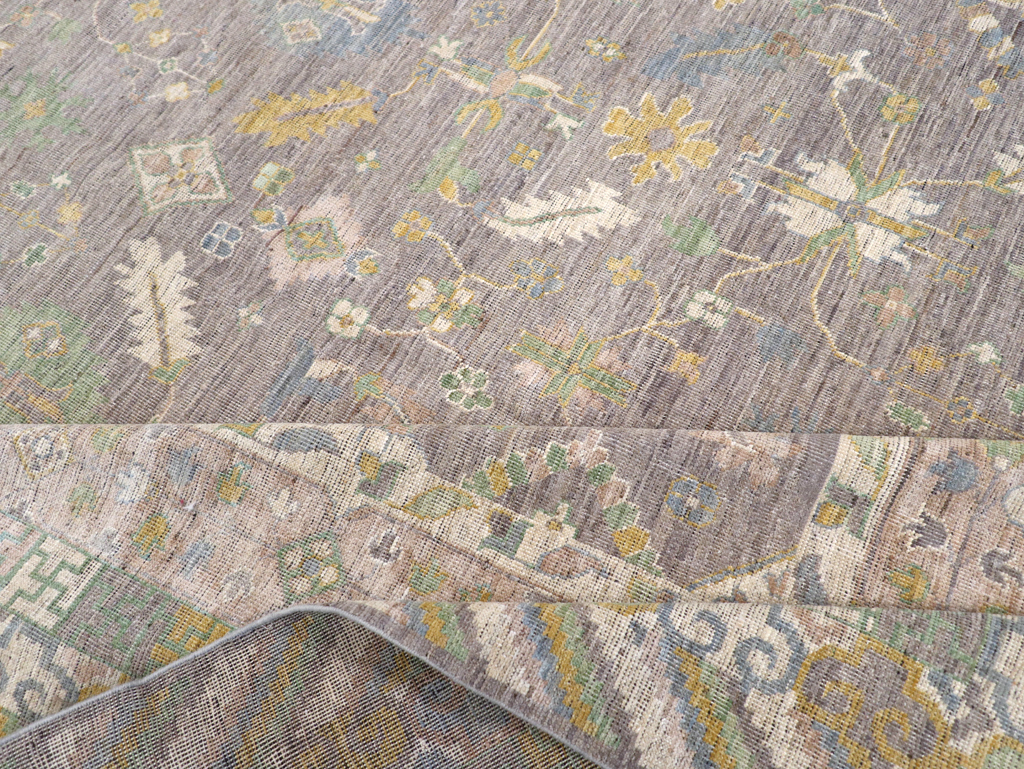 Modern East Turkestan Khotan Room Size Carpet, No.31460 - Gsblank