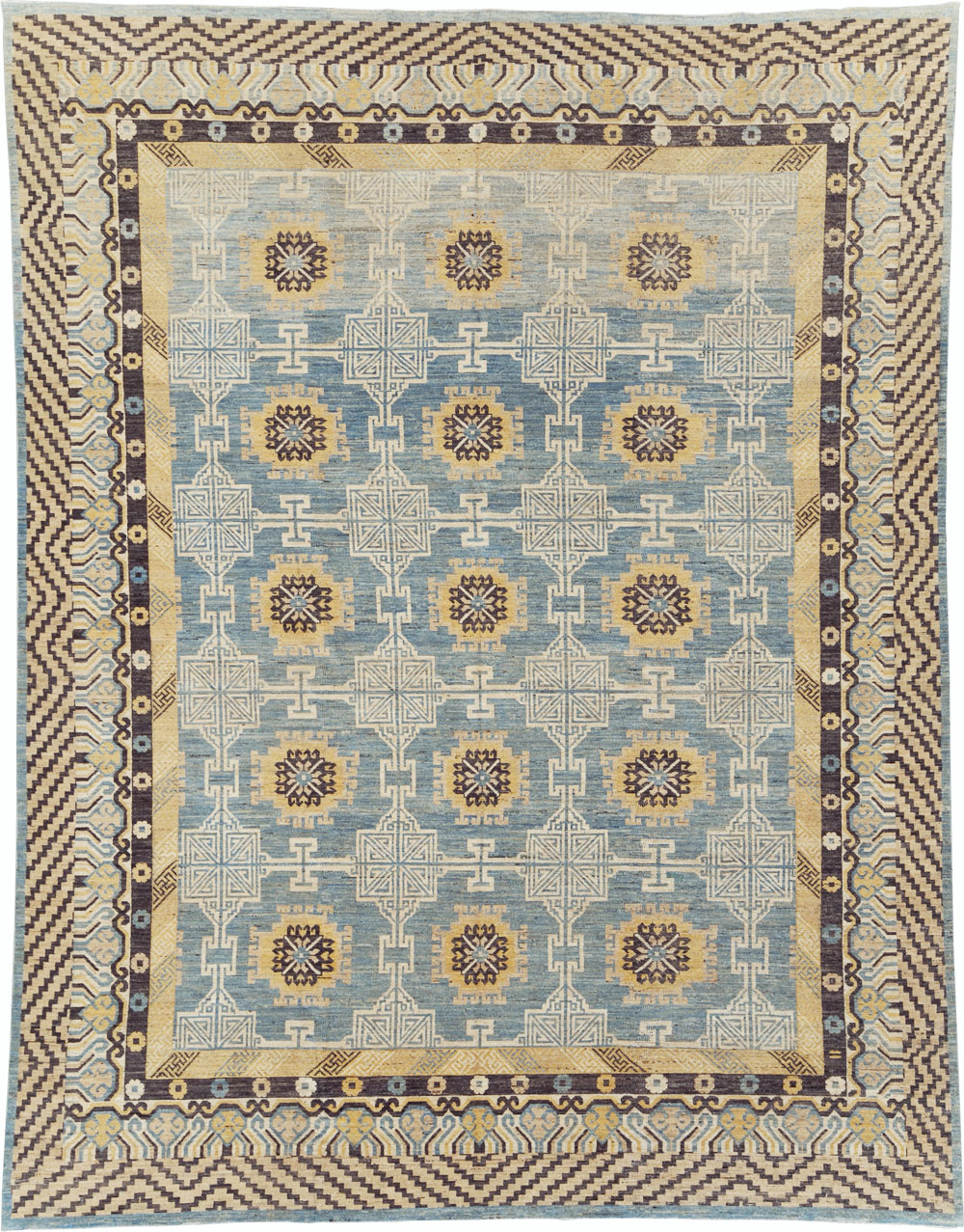 Modern East Turkestan Khotan Room Size Carpet, No.31461 - Gsblank