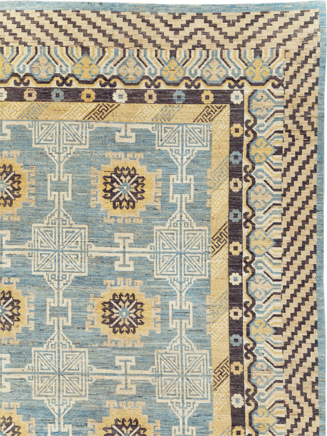 Modern East Turkestan Khotan Room Size Carpet, No.31461 - Gsblank