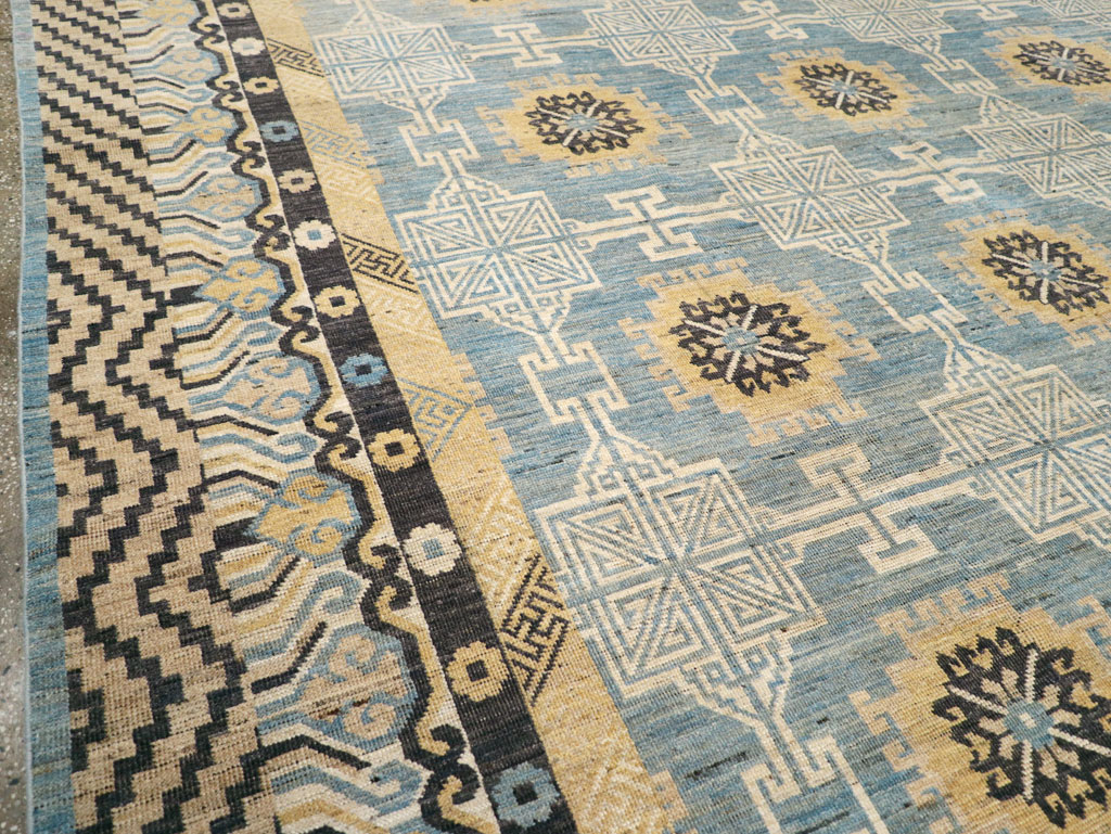 Modern East Turkestan Khotan Room Size Carpet, No.31461 - Gsblank