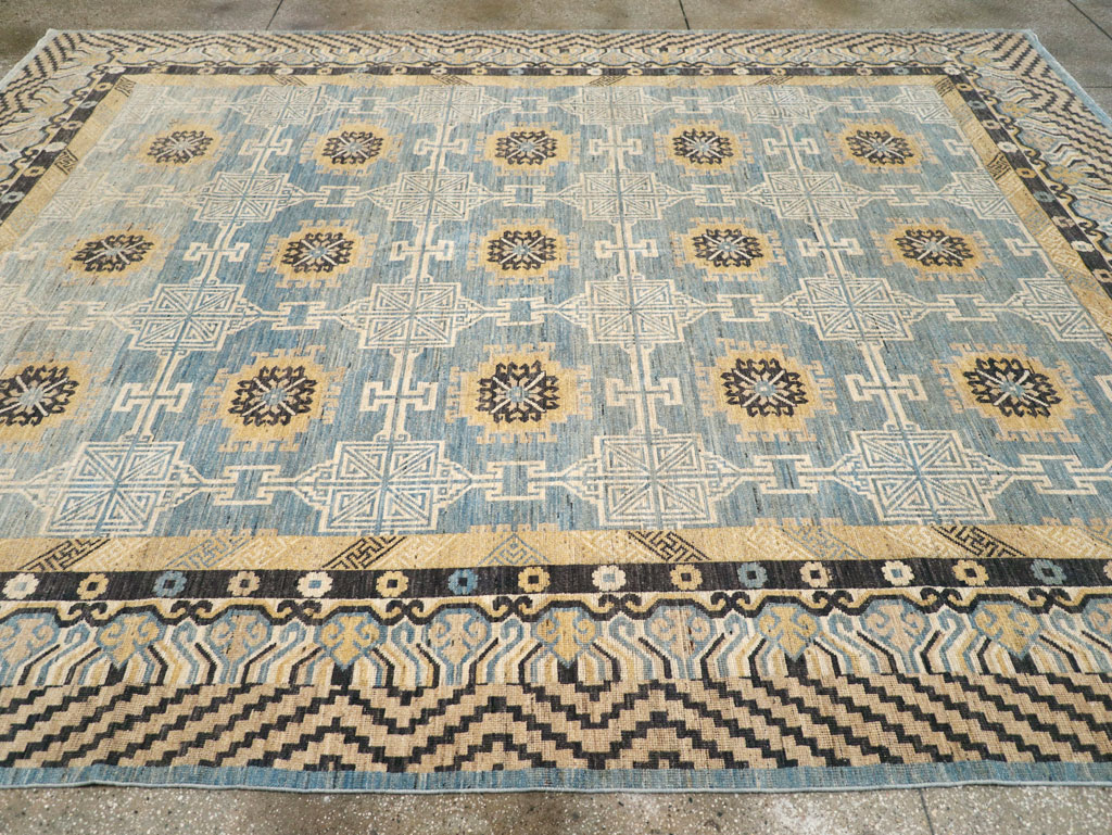 Modern East Turkestan Khotan Room Size Carpet, No.31461 - Gsblank