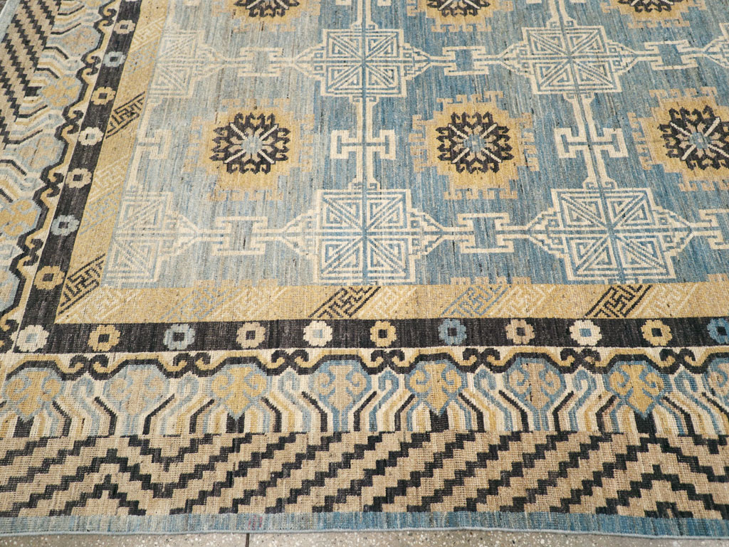 Modern East Turkestan Khotan Room Size Carpet, No.31461 - Gsblank