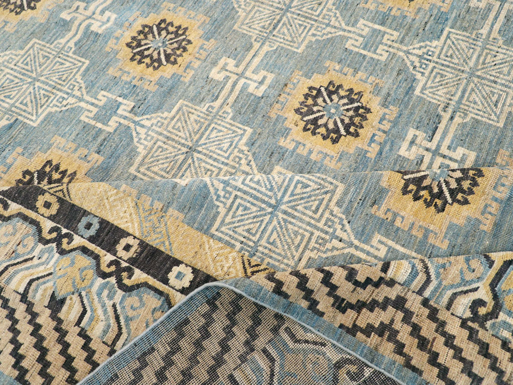 Modern East Turkestan Khotan Room Size Carpet, No.31461 - Gsblank