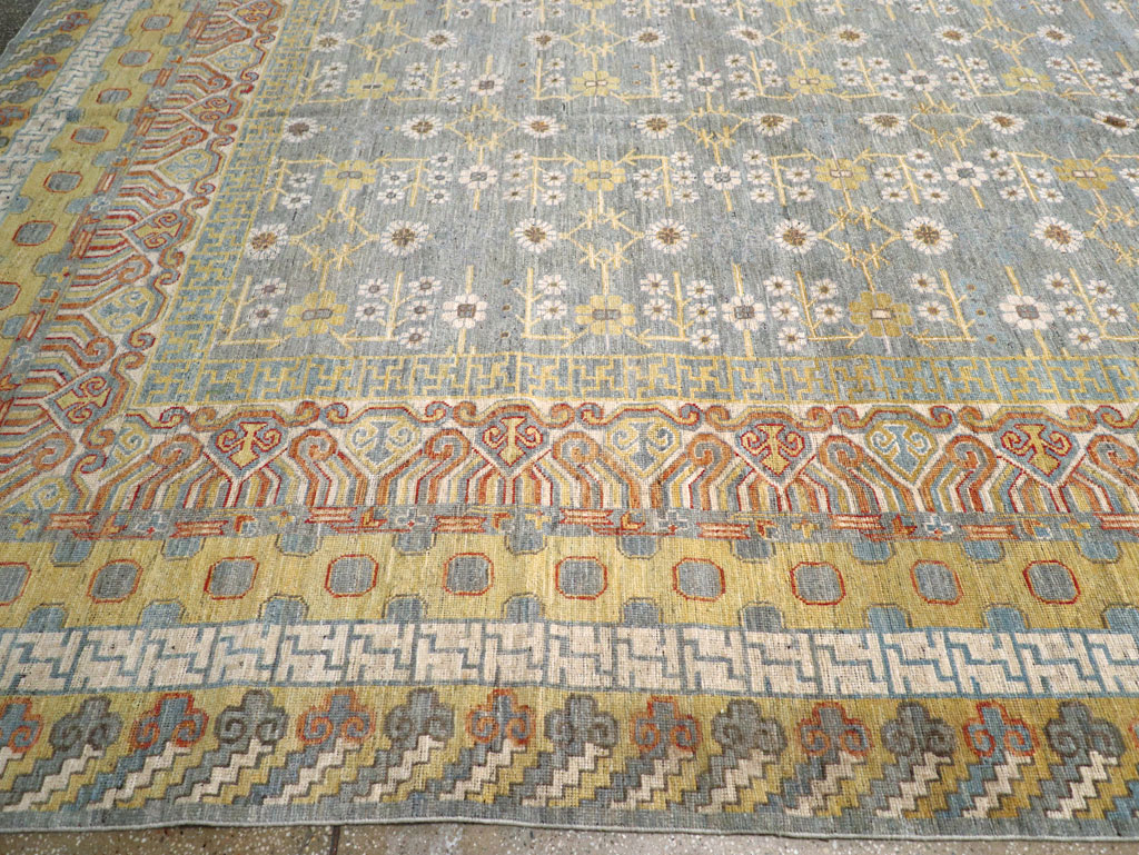 Contemporary East Turkestan Khotan Oversize Carpet, No.31462 - Gsblank