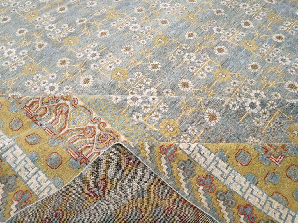 Contemporary East Turkestan Khotan Oversize Carpet, No.31462 - Gsblank