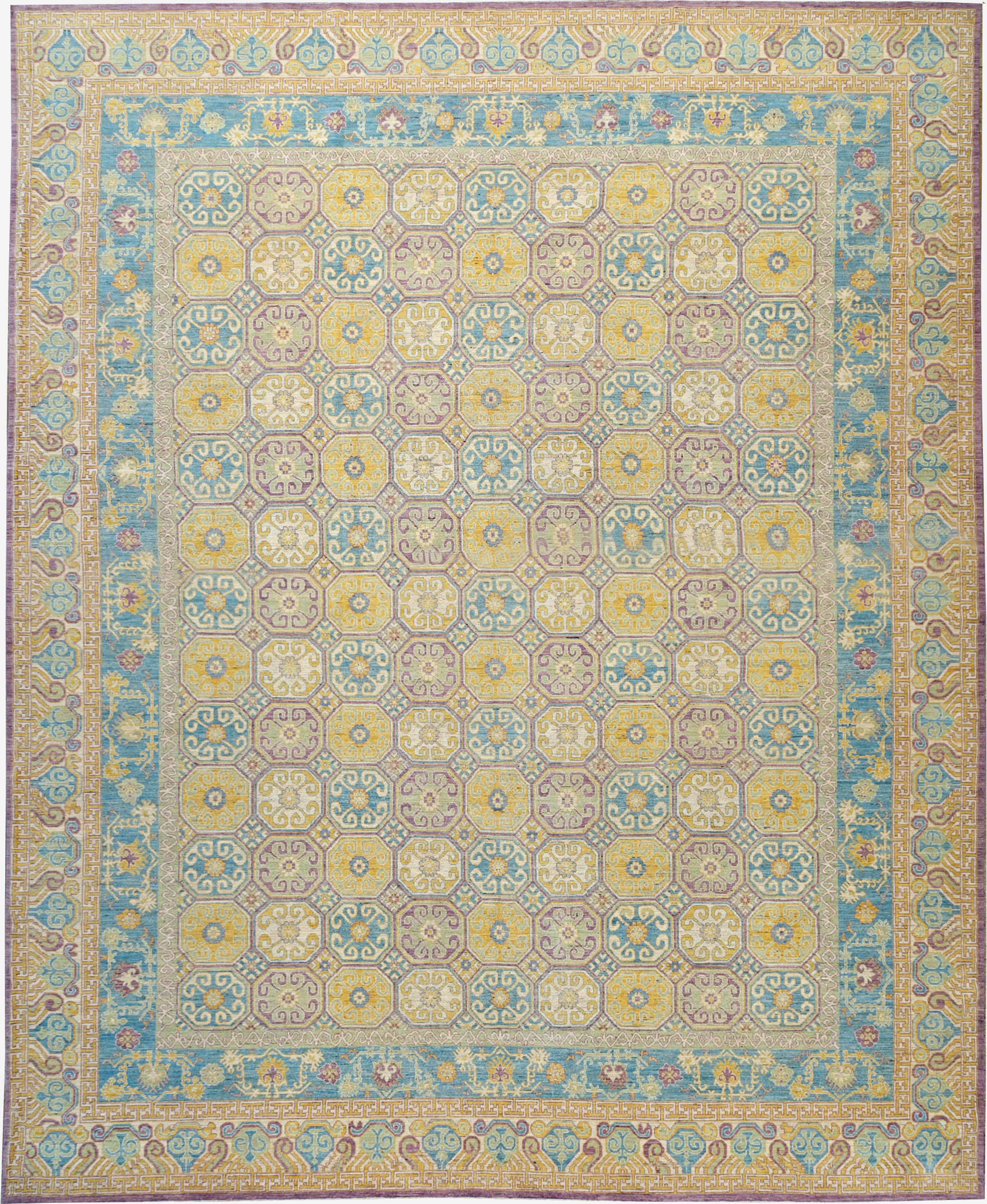 Modern East Turkestan Khotan Oversize Carpet, No.31463 - Gsblank