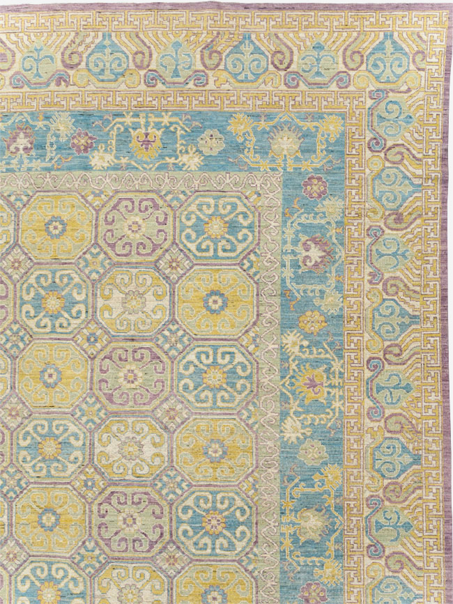 Modern East Turkestan Khotan Oversize Carpet, No.31463 - Gsblank