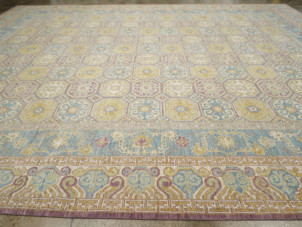 Modern East Turkestan Khotan Oversize Carpet, No.31463 - Gsblank