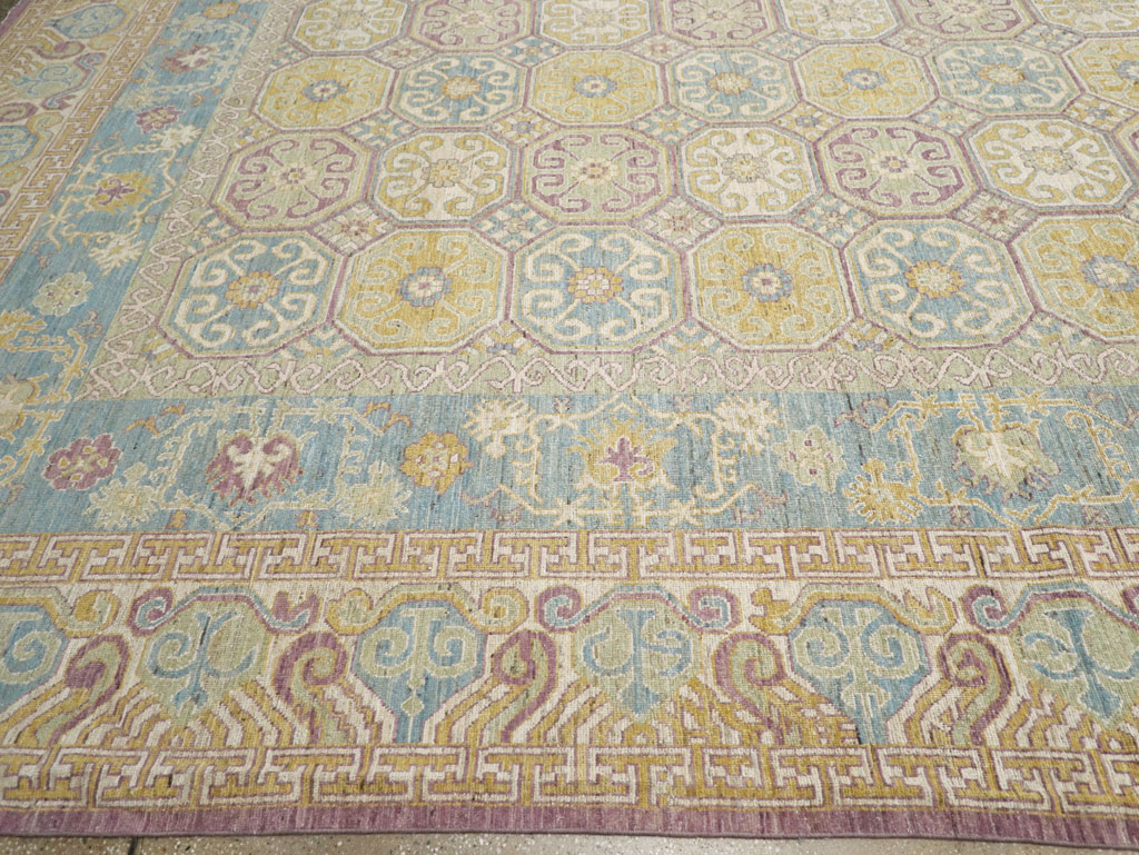 Modern East Turkestan Khotan Oversize Carpet, No.31463 - Gsblank