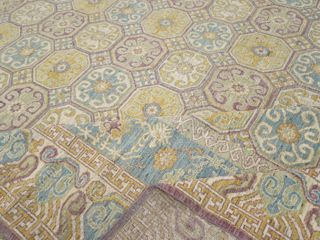 Modern East Turkestan Khotan Oversize Carpet, No.31463 - Gsblank