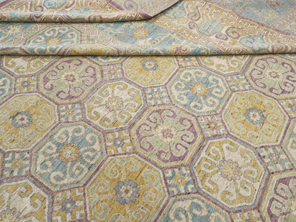 Modern East Turkestan Khotan Oversize Carpet, No.31463 - Gsblank