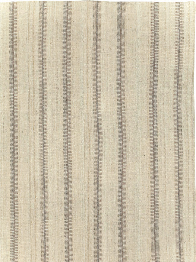 Vintage Turkish Flatweave Kilim Room Size Carpet, No.31464 - Gsblank