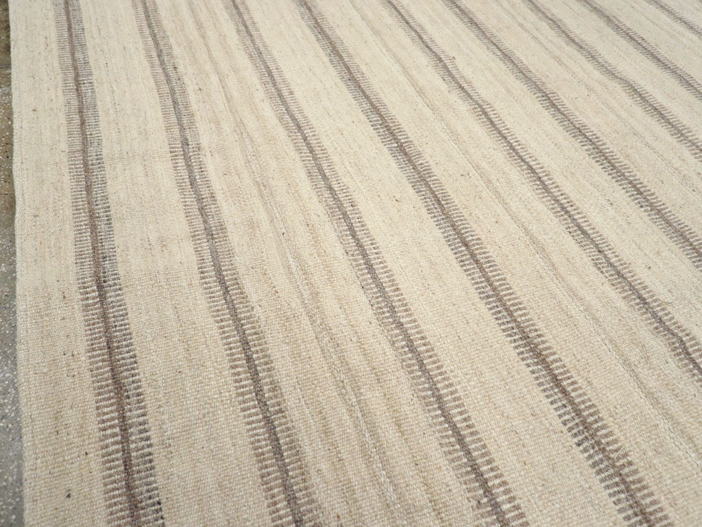 Vintage Turkish Flatweave Kilim Room Size Carpet, No.31464 - Gsblank