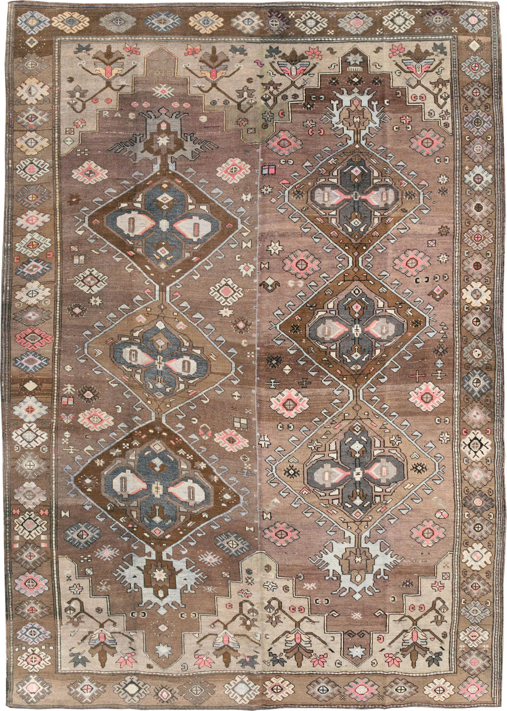 Vintage Turkish Anatolian Tribal Room Size Carpet, No.31467 - Gsblank