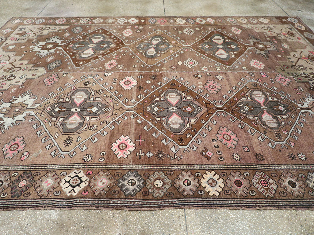 Vintage Turkish Anatolian Tribal Room Size Carpet, No.31467 - Gsblank