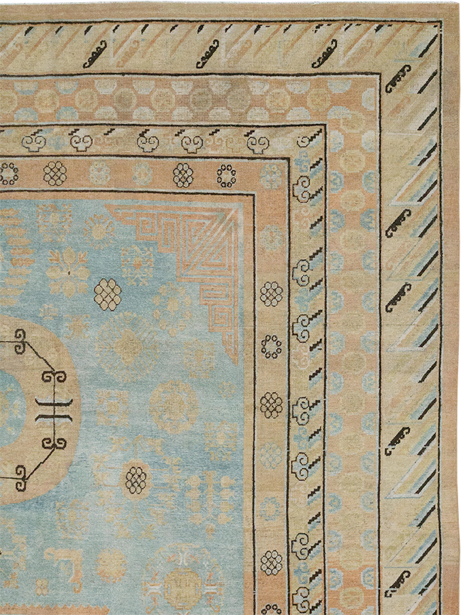 Antique East Turkestan Khotan Large Carpet, No.31472 - Gsblank