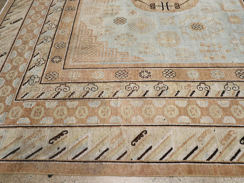 Antique East Turkestan Khotan Large Carpet, No.31472 - Gsblank