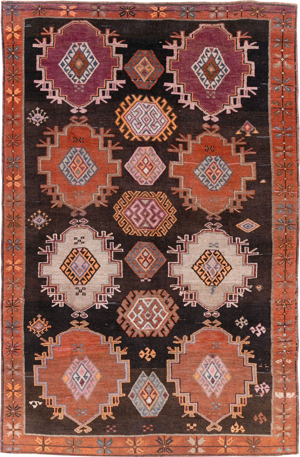 Vintage Turkish Anatolian Small Room Size Carpet, No.31479 - Gsblank