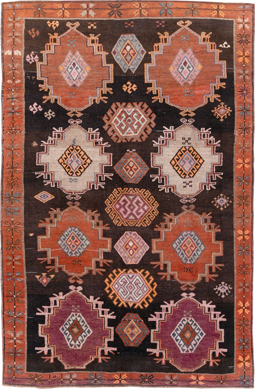 Vintage Turkish Anatolian Small Room Size Carpet, No.31479 - Gsblank