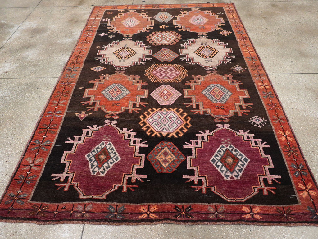 Vintage Turkish Anatolian Small Room Size Carpet, No.31479 - Gsblank
