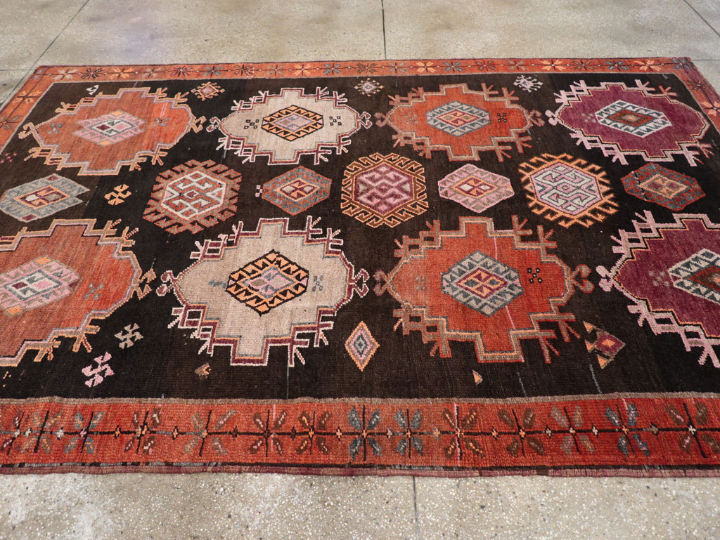 Vintage Turkish Anatolian Small Room Size Carpet, No.31479 - Gsblank