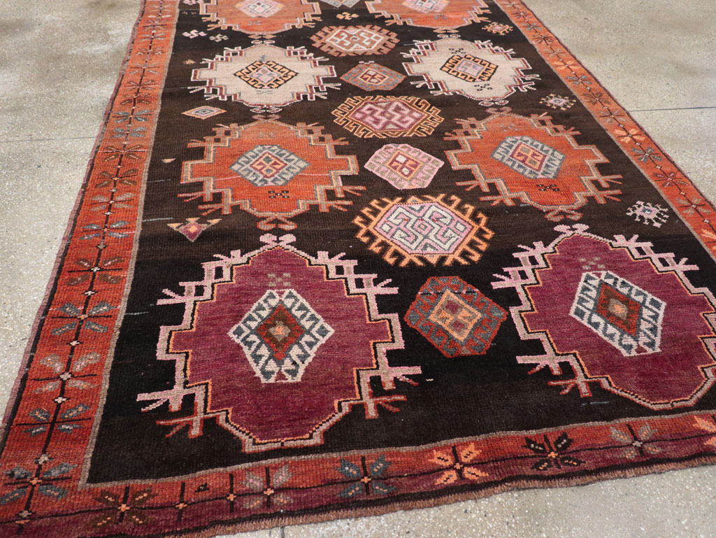 Vintage Turkish Anatolian Small Room Size Carpet, No.31479 - Gsblank